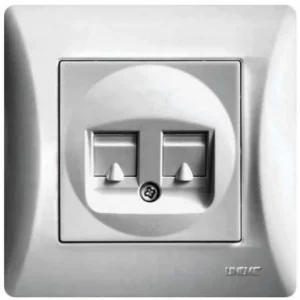 Πρίζα Δικτύου RJ45 διπλή HSeries